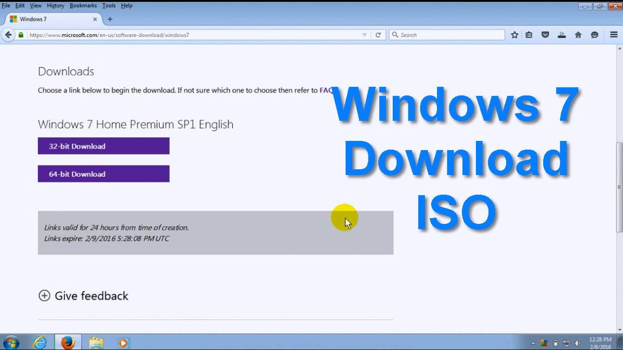 download win 7 iso